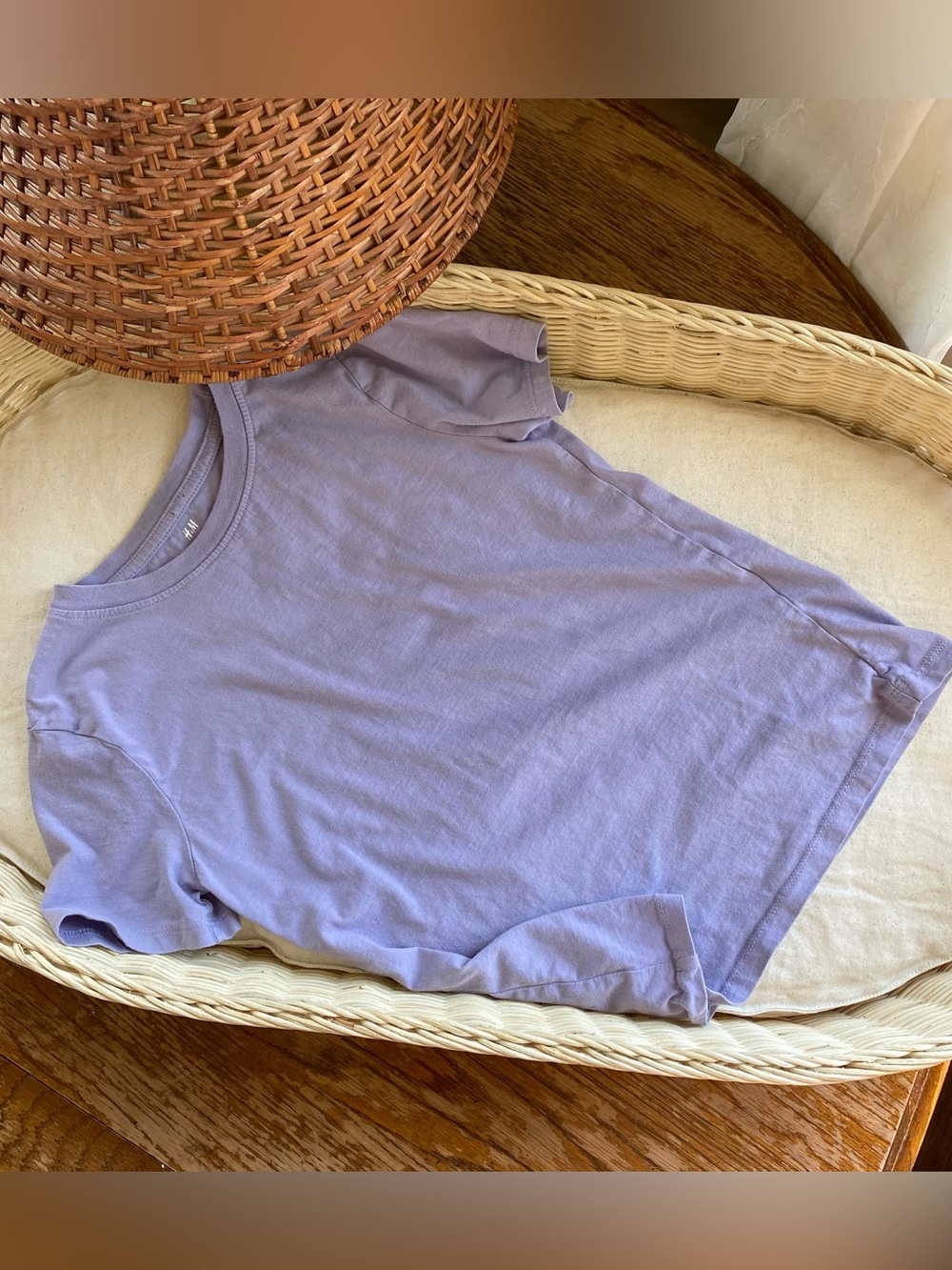 H&M purple cotton t-shirt kids size 8/10